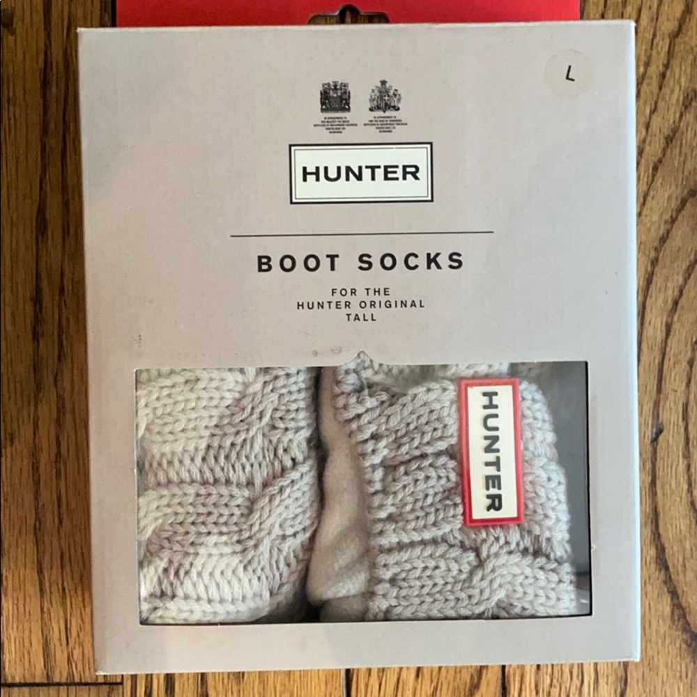Never been worn Hunter cable socks